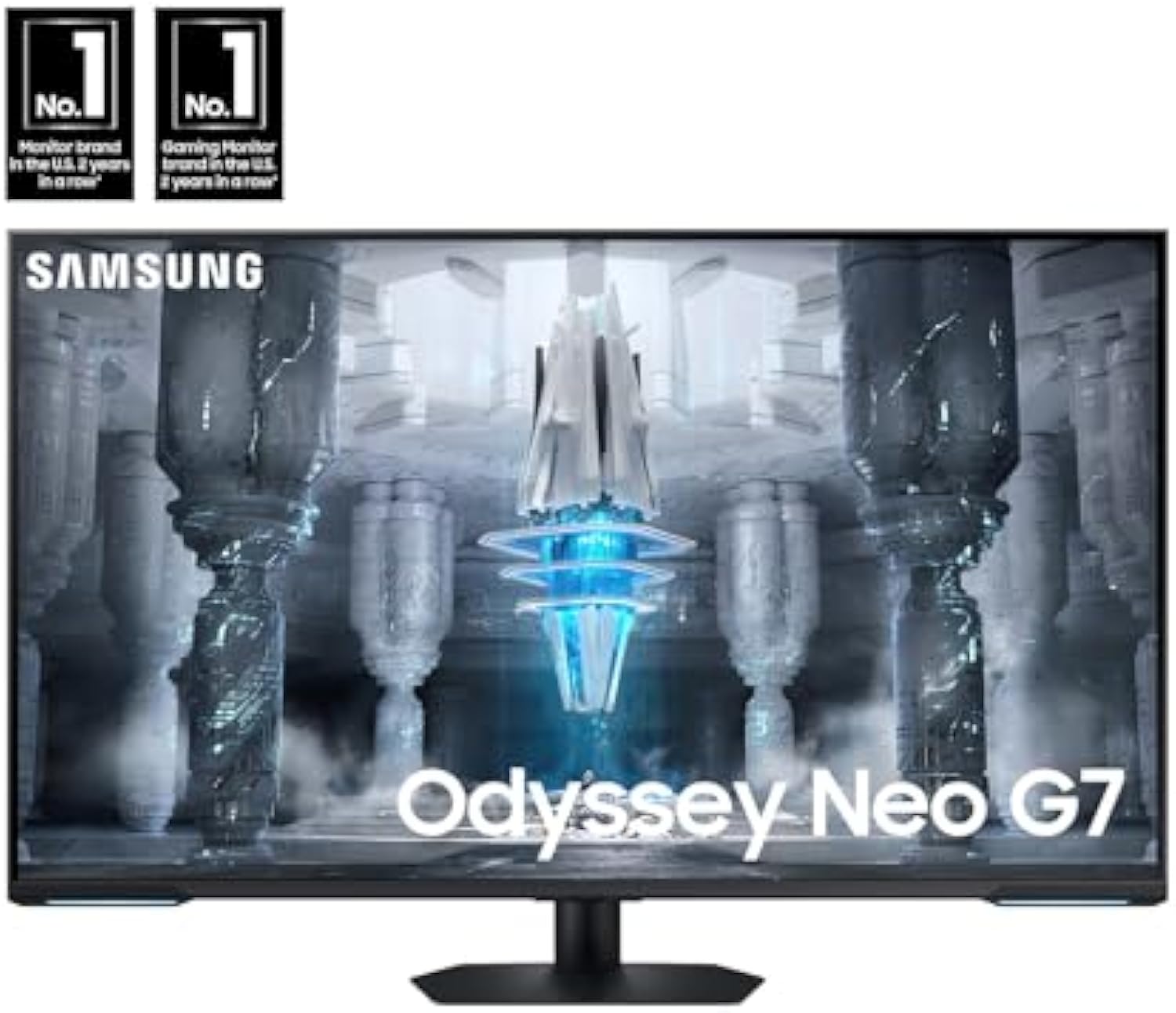 SAMSthtUNG 43" Odyssey Neo G7 Series 4K UHD Smart Gaming Monitor, 144Hz, 1ms