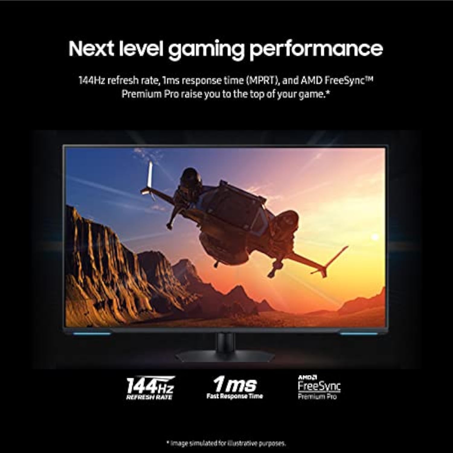 SAMSthtUNG 43" Odyssey Neo G7 Series 4K UHD Smart Gaming Monitor, 144Hz, 1ms