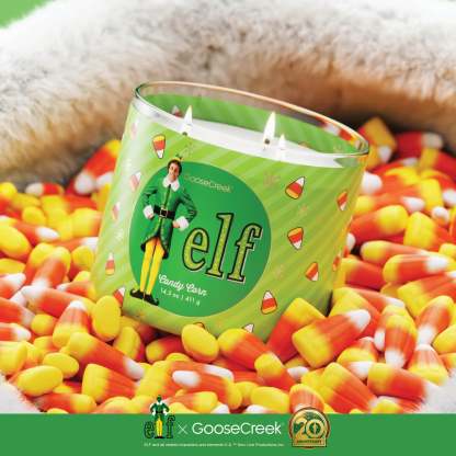Candy Corn 3-Wick Elf Candle