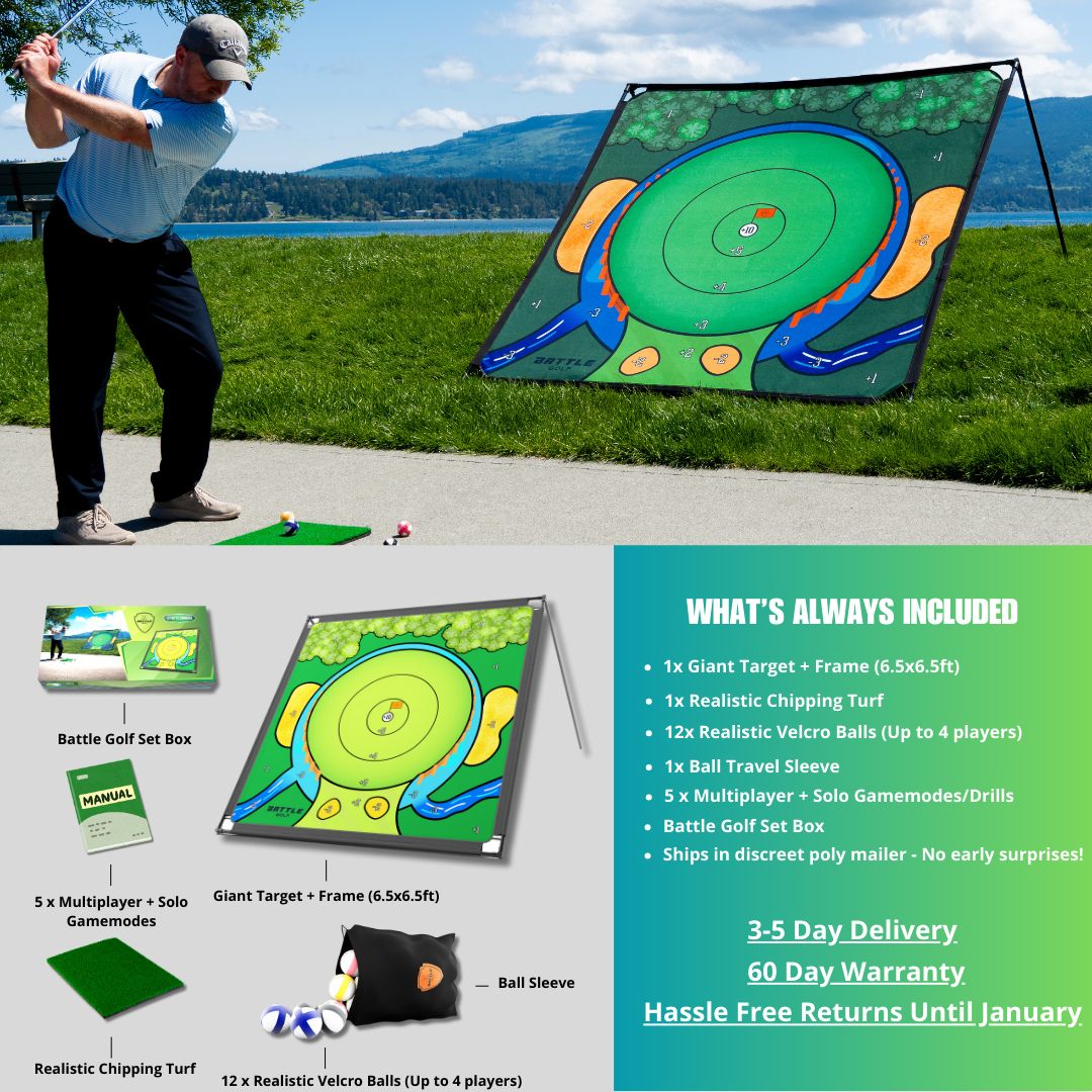  Golf Set - 8 Players (Extra 12 Balls!)