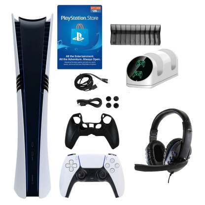 PthtS5 Pro 2TB Digital Console w/ PSN Card &Accessories