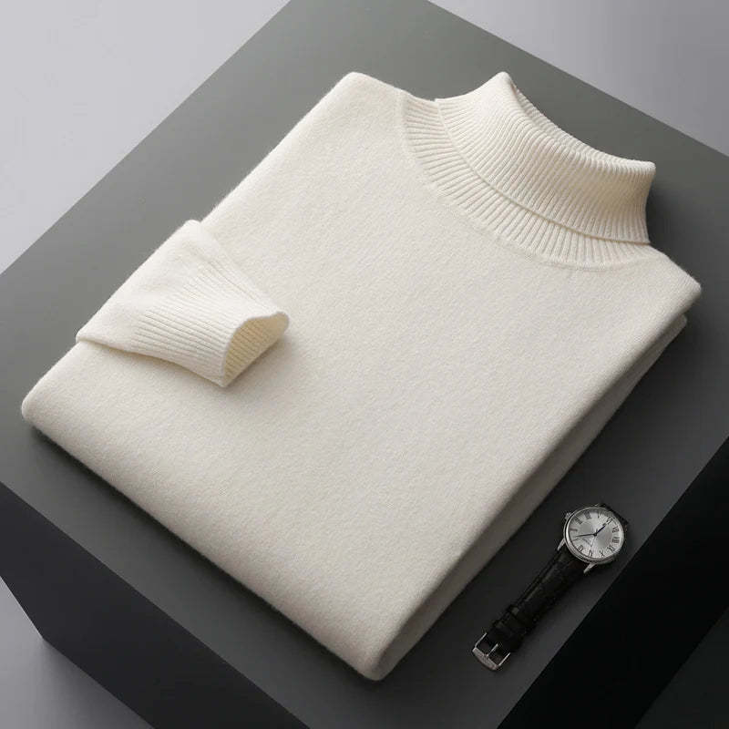 Halston & Hunt | Luxe Merino Turtleneck Jumper for Men