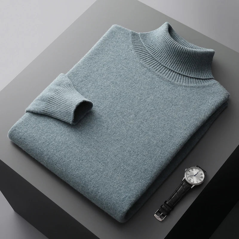 Halston & Hunt | Luxe Merino Turtleneck Jumper for Men