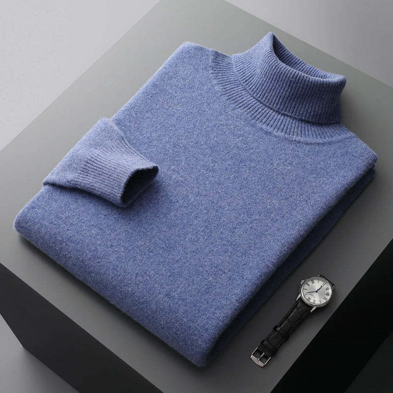 Halston & Hunt | Luxe Merino Turtleneck Jumper for Men