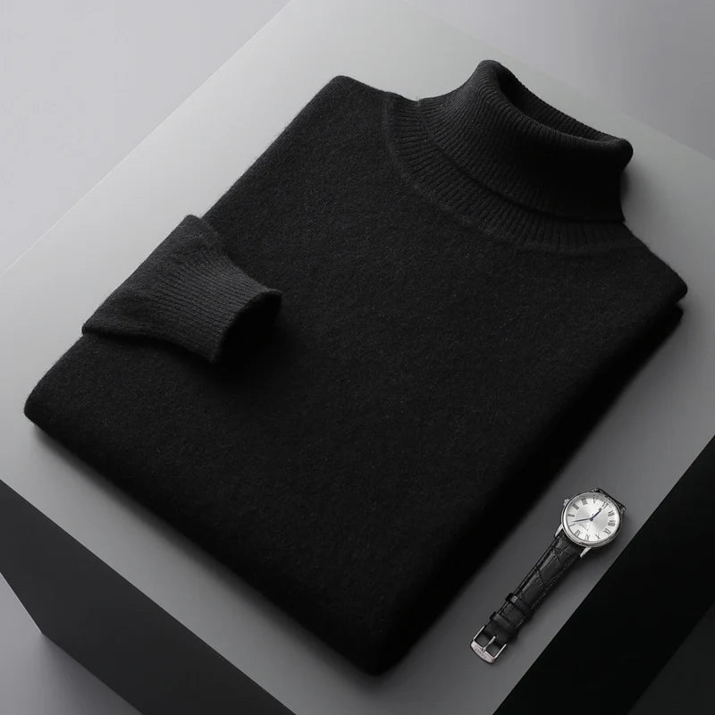 Halston & Hunt | Luxe Merino Turtleneck Jumper for Men
