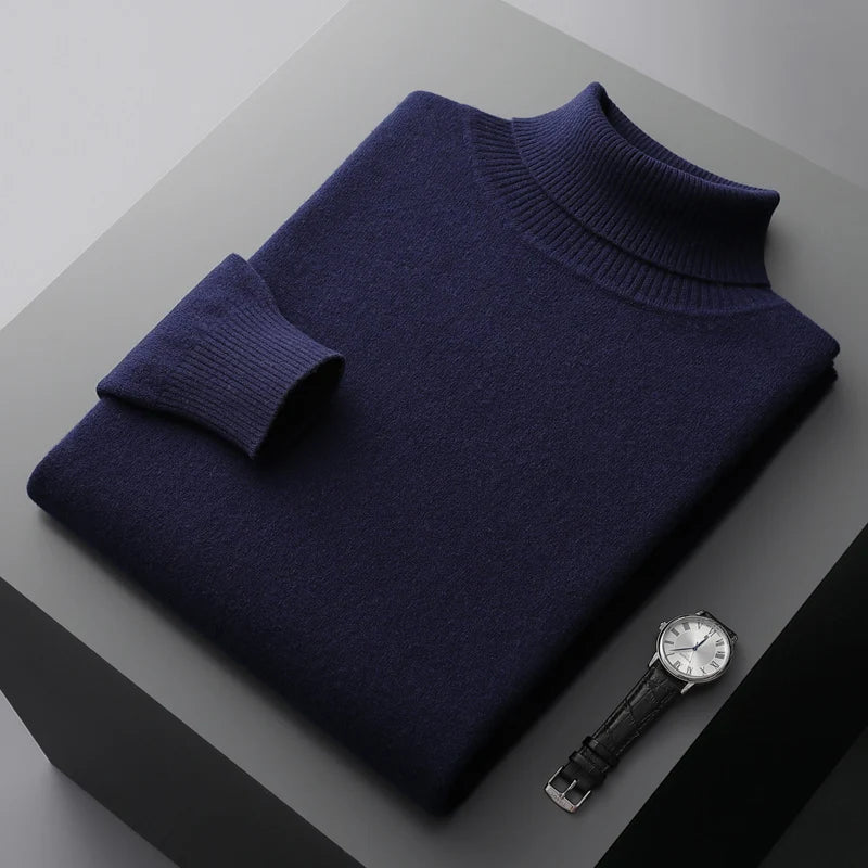 Halston & Hunt | Luxe Merino Turtleneck Jumper for Men