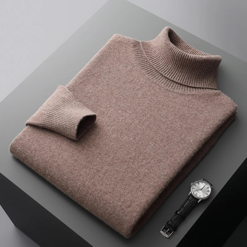 Halston & Hunt | Luxe Merino Turtleneck Jumper for Men