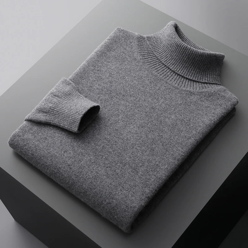 Halston & Hunt | Luxe Merino Turtleneck Jumper for Men