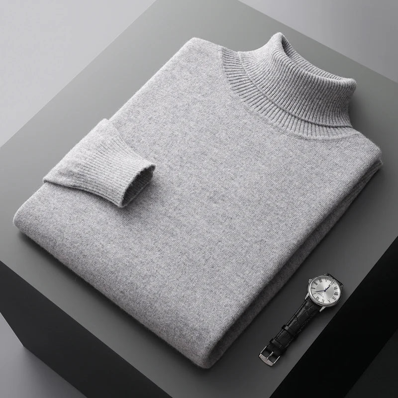 Halston & Hunt | Luxe Merino Turtleneck Jumper for Men