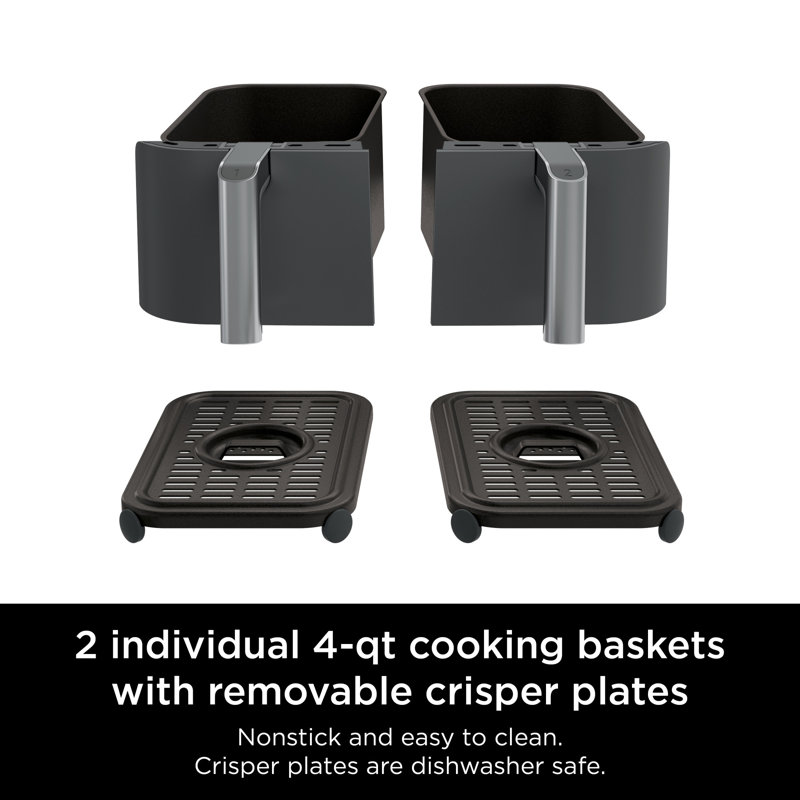 Nithtnja Foodi 6-in-1 10-qt. XL 2-Basket Air Fryer with DualZone Technology