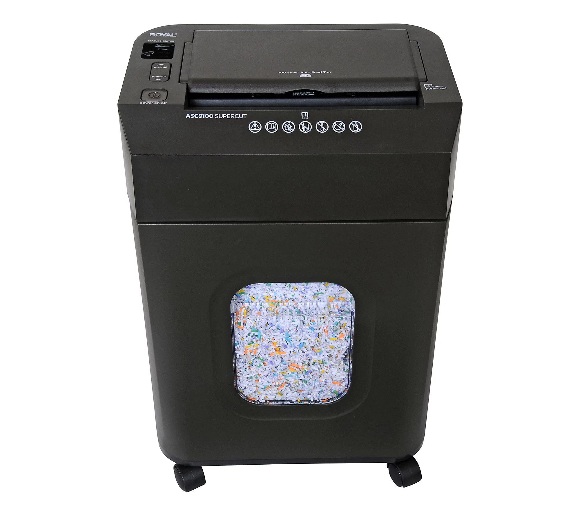 Rothtyal ASC9100 100-Sheet Supercut Autofeed Shredder