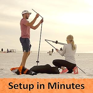 Jazzminton Sport easy set up in minutes