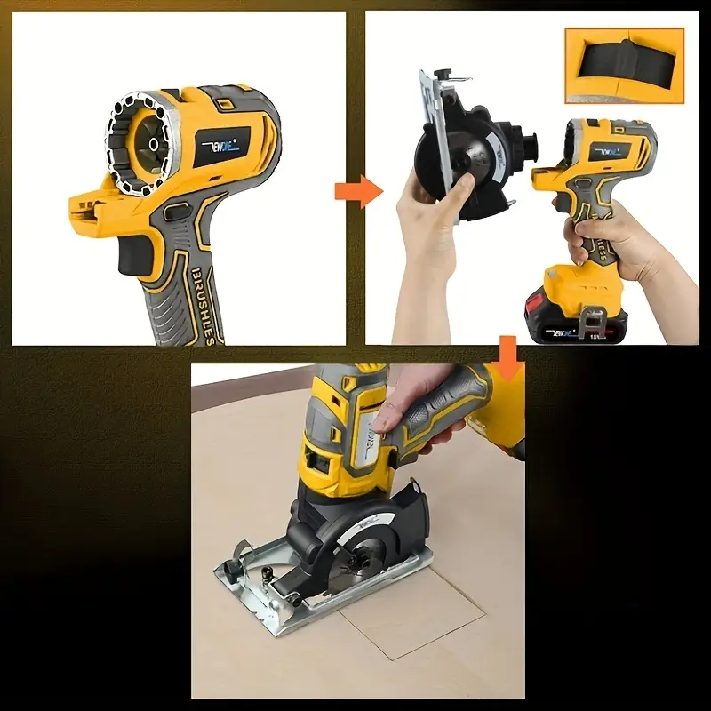12in 1 brushless power tool combo kit 18  lithium ion cordless tool combo kit impact driver impact wrench impact drill   saw circular saw   chainsaw oscillating tool grass   hedge trimmer with 2pcs battery portable case Product details 10