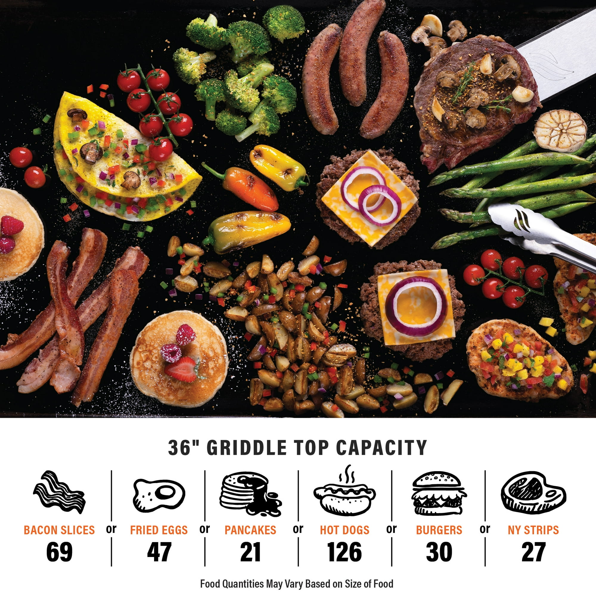 Blackthtstone ProSeries 4-Burner 36" Propane Griddle with Stainless Steel Cabinet and Hood