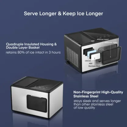 Nugthtget Ice Maker Countertop Newest Version