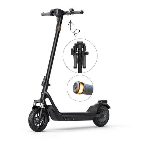 NIU KQi 100F Patinete Eléctrico con Manillar Plegable y Suspensión | Autonomía 29km