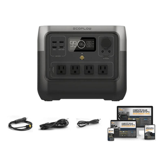 Estación de energía portátil EcothtFlow RIVER 2 [PRO] de 768 Wh/800 W
