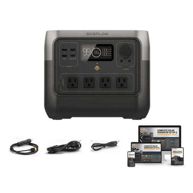 Estación de energía portátil EcothtFlow RIVER 2 [PRO] de 768 Wh/800 W