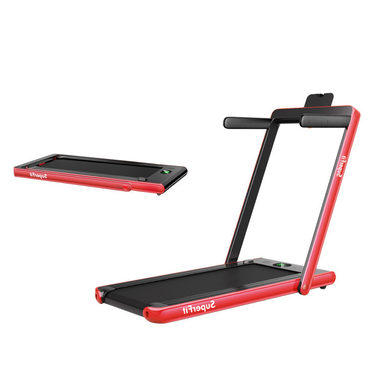 2.25 HP 2-in-1 Folding Walking Pad Treadmill with Dual Display and App Control