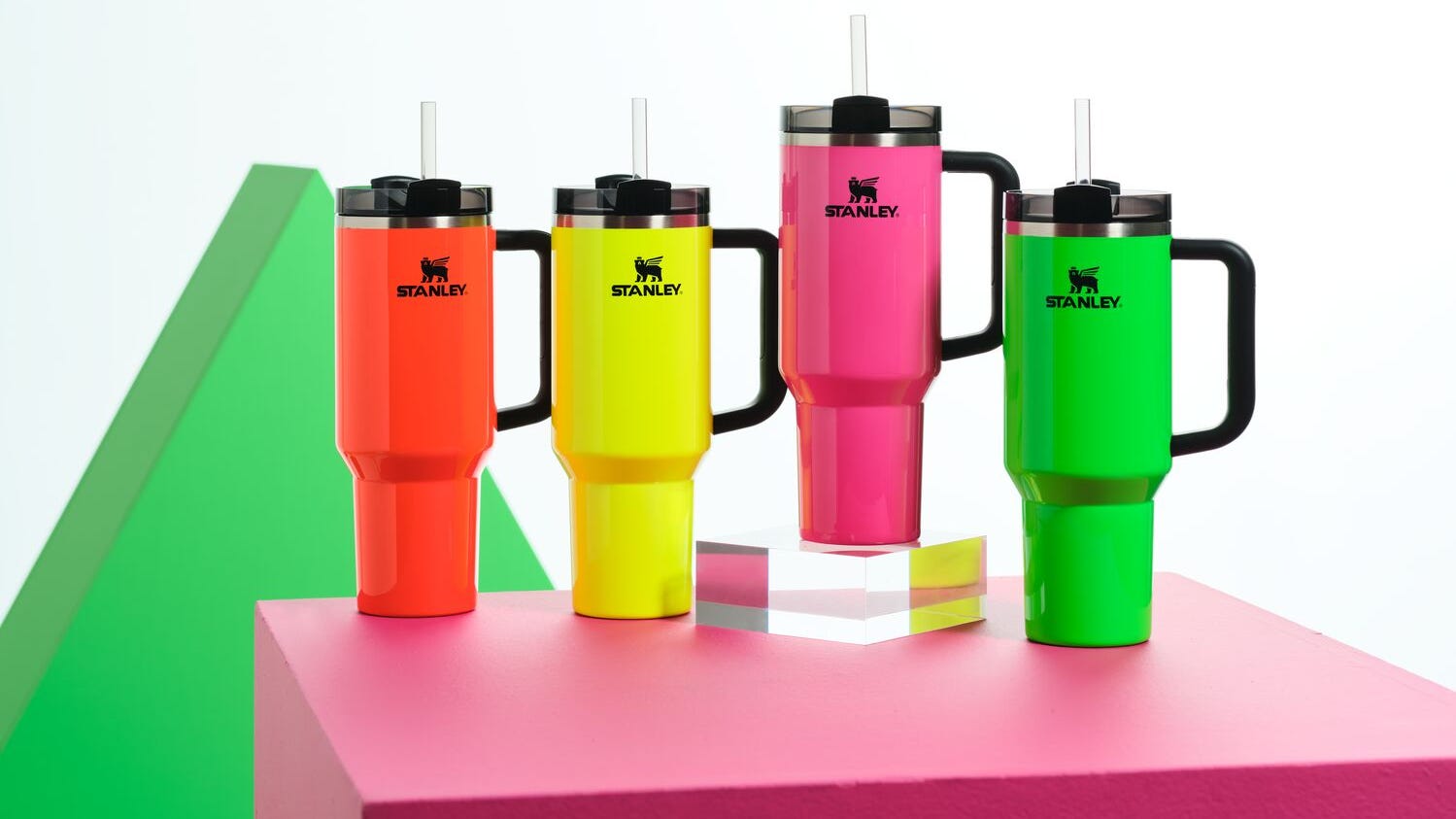 Neon Stanley cups will be available on Tuesday from these retailers
