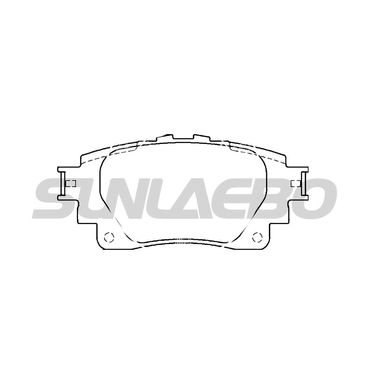 Brake pads 04466-02420 for TOYOTA