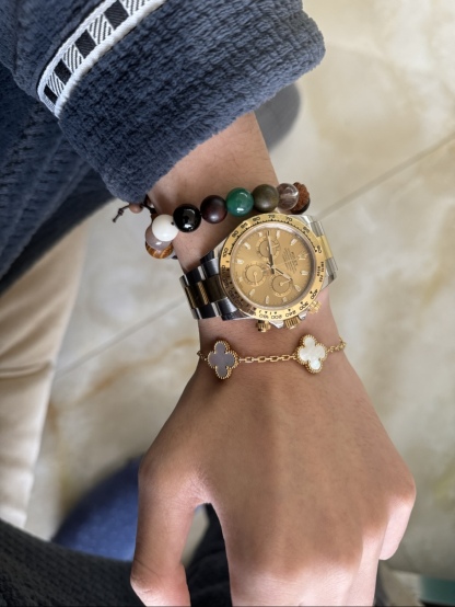 VCA White Fritillaria Clover Bracelet with White Gold Five Flowers