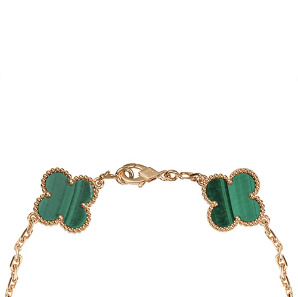 VCA Turquoise Clover Bracelet Green Five Flower