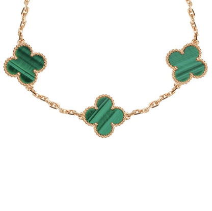 VCA Turquoise Clover Bracelet Green Five Flower