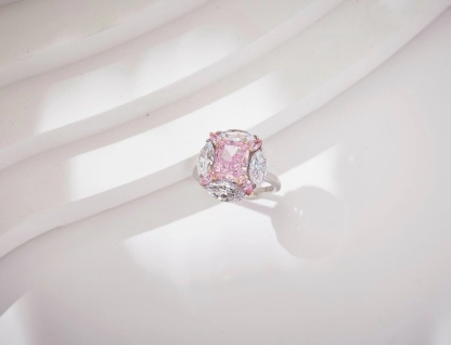 Pink Diamond Rock Sugar Ring