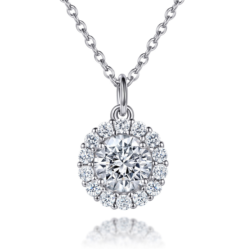 Colorful Treasure Necklace S925 Pure Silver Necklace Women's Twelfth B