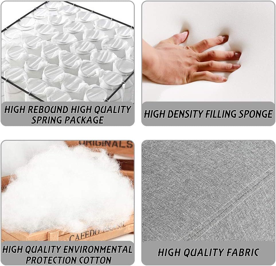 CaliFox Recliner Chair for Living Room Home Theater Seating Single Reclining Sofa Lounge with Padded Seat Backrest (Grey)