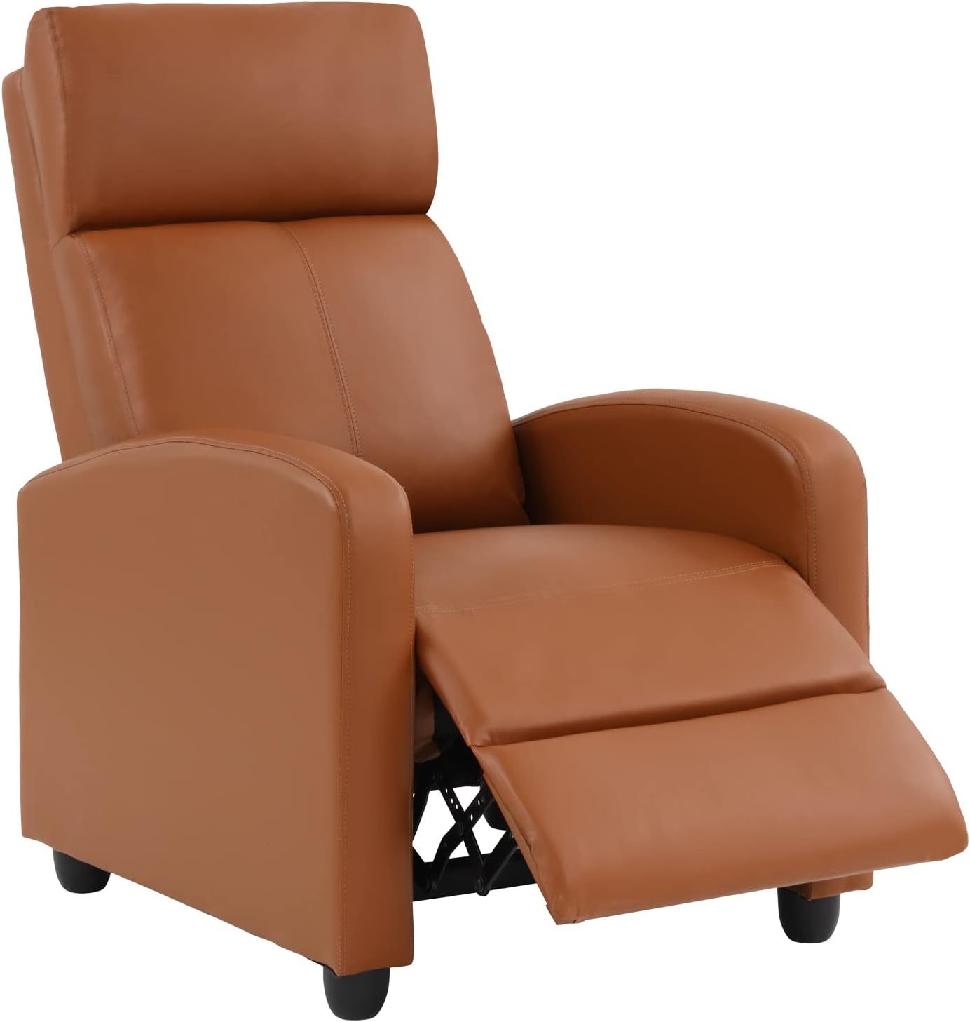 CaliFox Recliner Chair for Living Room Home Theater Seating Single Reclining Sofa Lounge with Padded Seat Backrest (Tan)