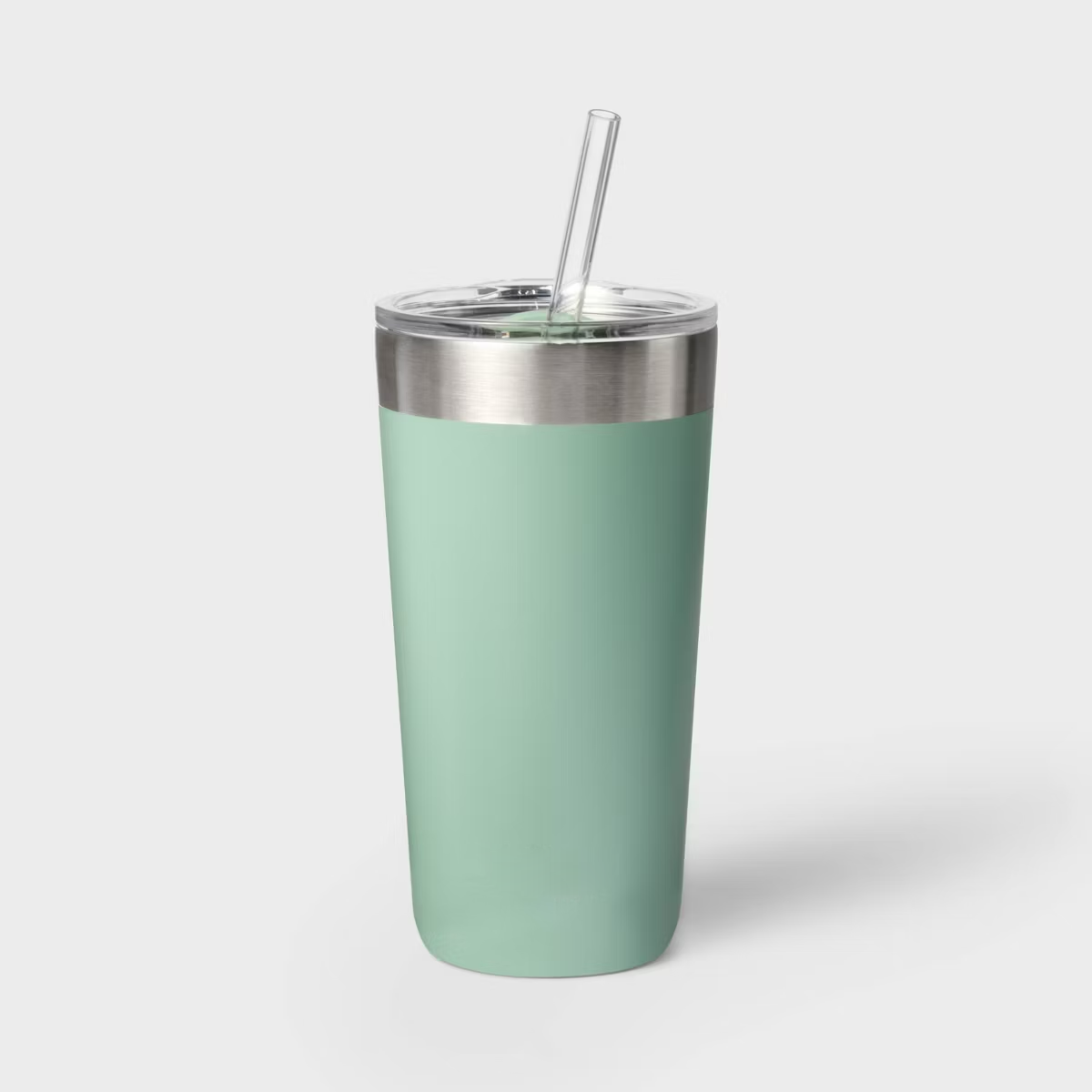 Stainless Steel Tumbler with Straw