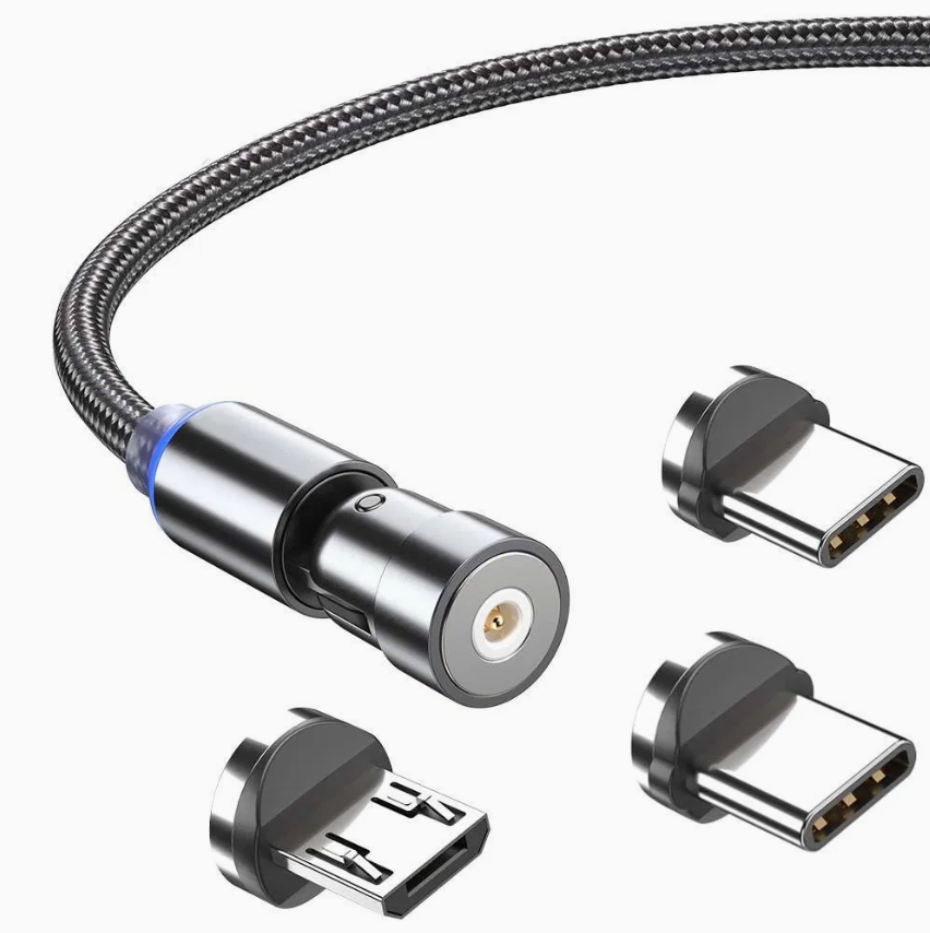 Magnetic Trio Charger Cable for All Phones