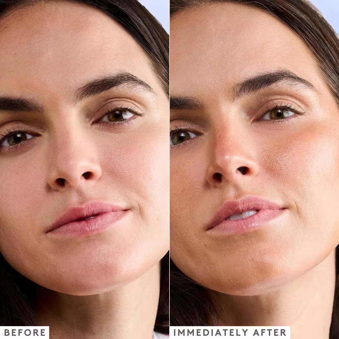 Titanium-containing advanced skin brightening spray