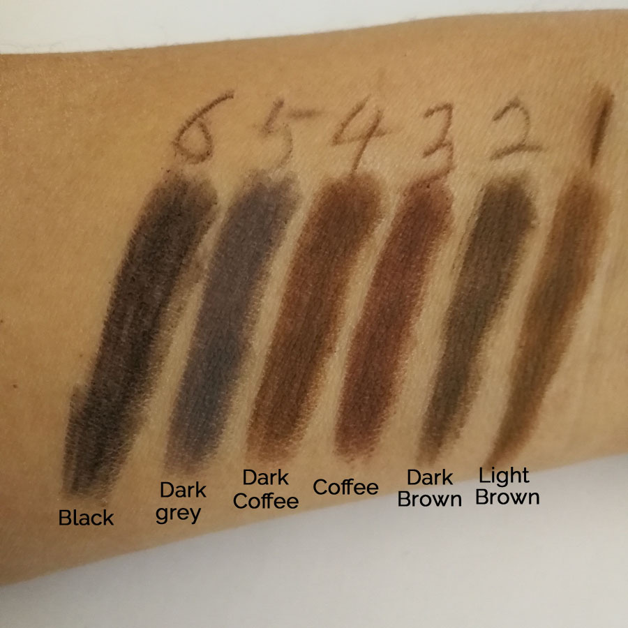 2 brow pencil colors