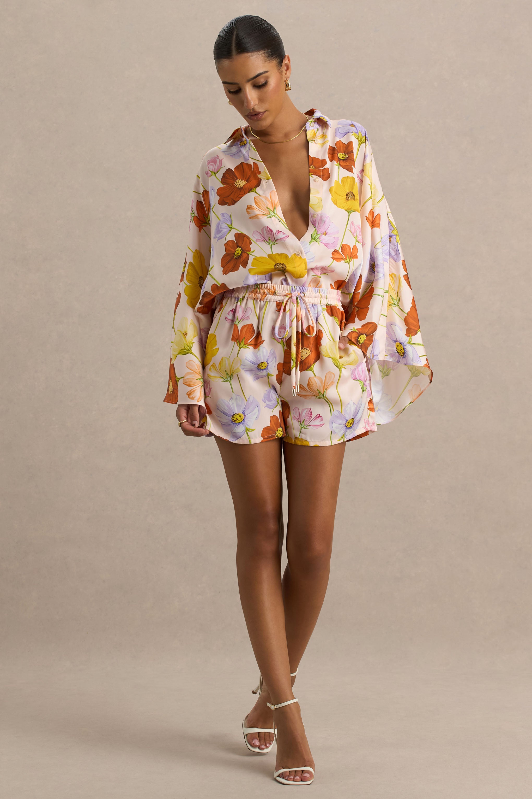 Sovran | Bright Floral Print Shorts