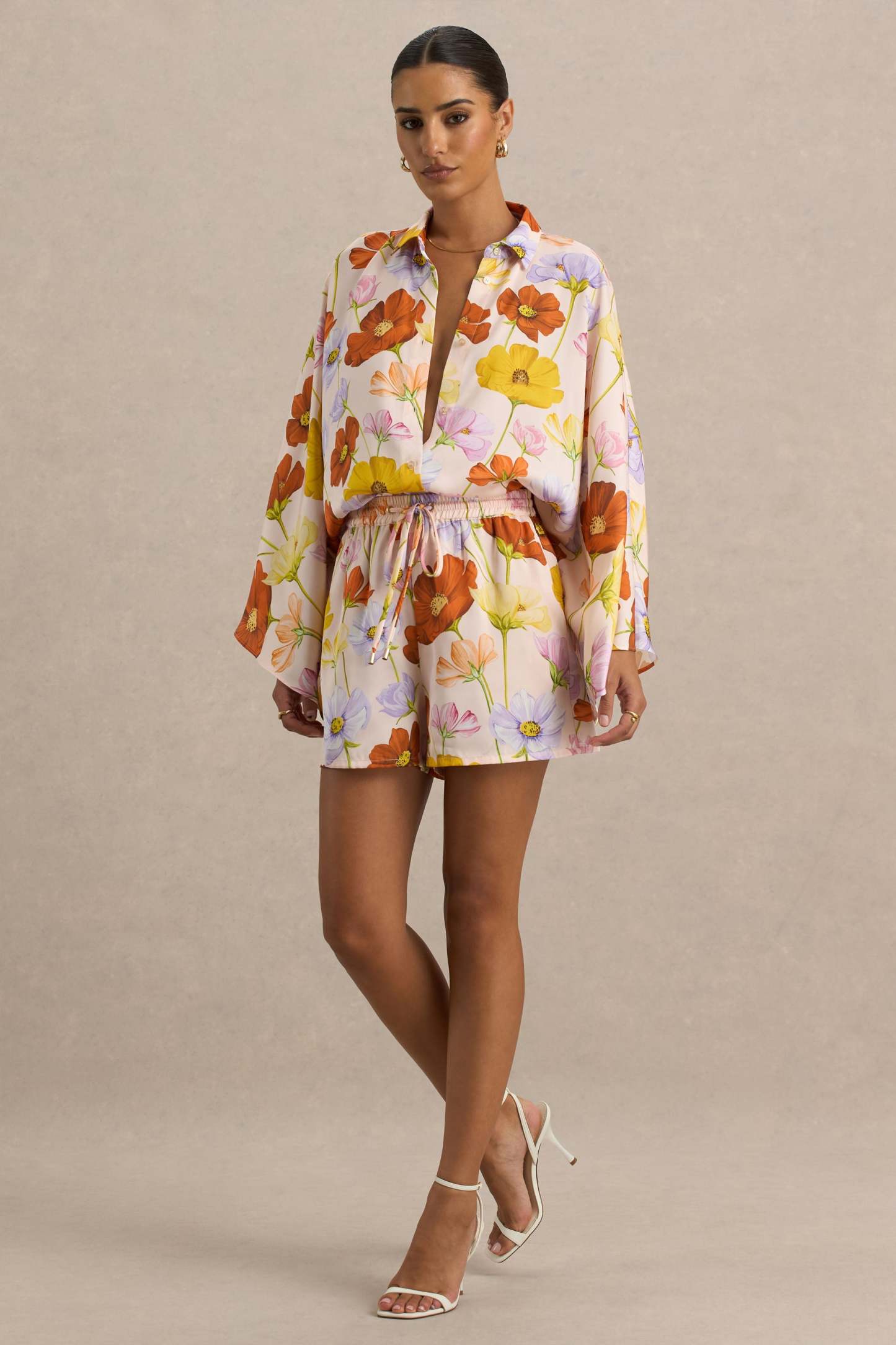 Sovran | Bright Floral Print Shorts