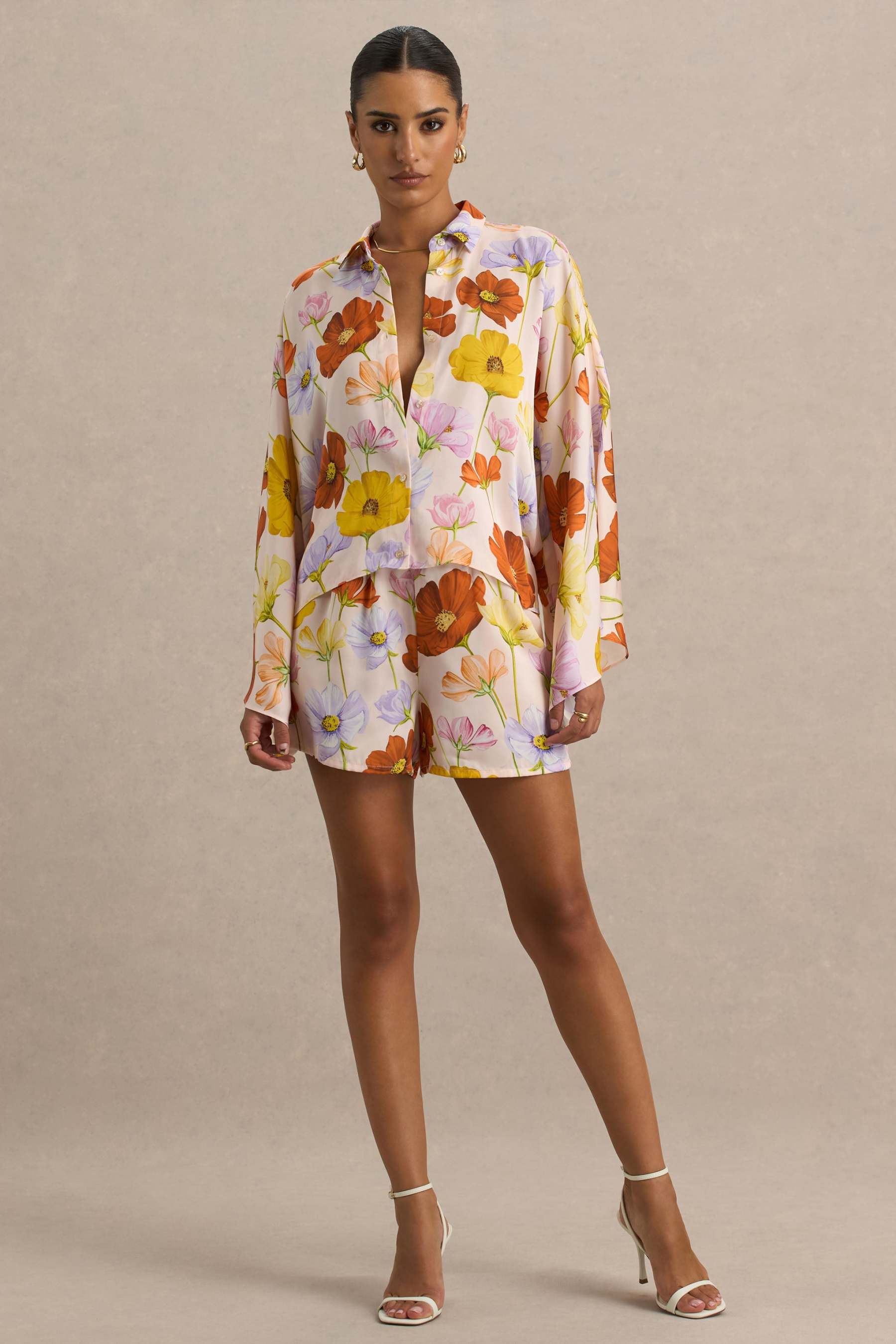 Sovran | Bright Floral Print Shorts