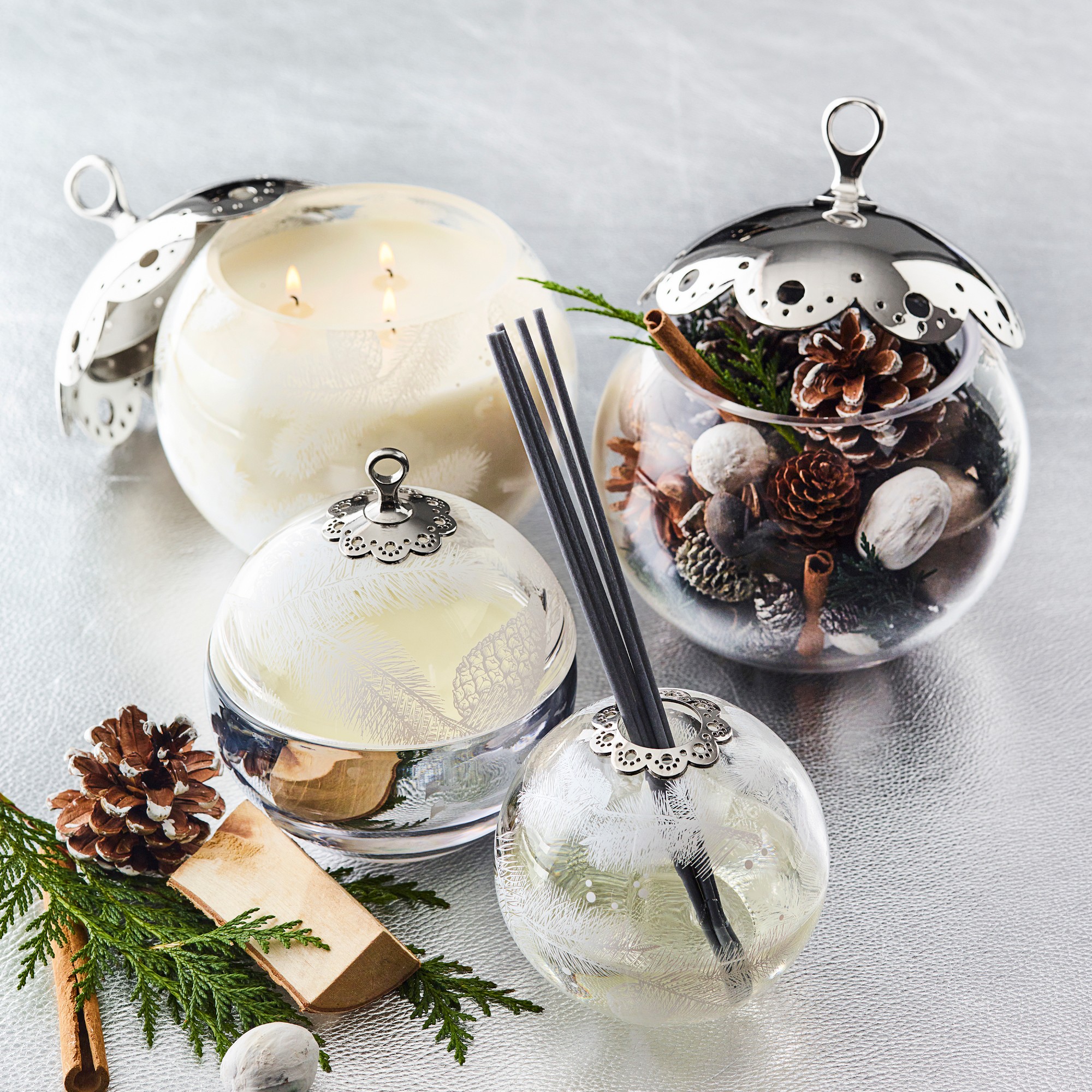 Winter Forest Decorative Ornament Candle