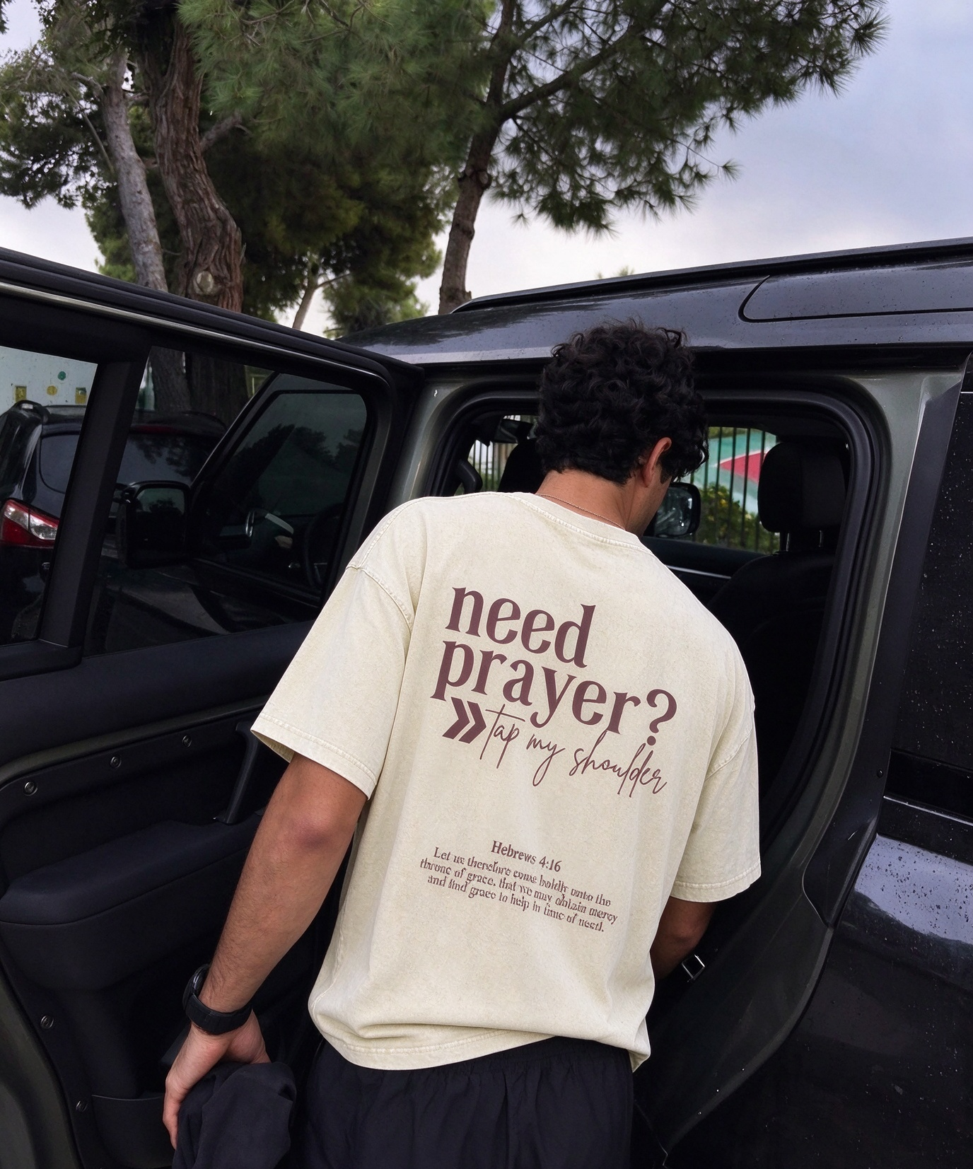 Need Prayer Washed T-Shirt