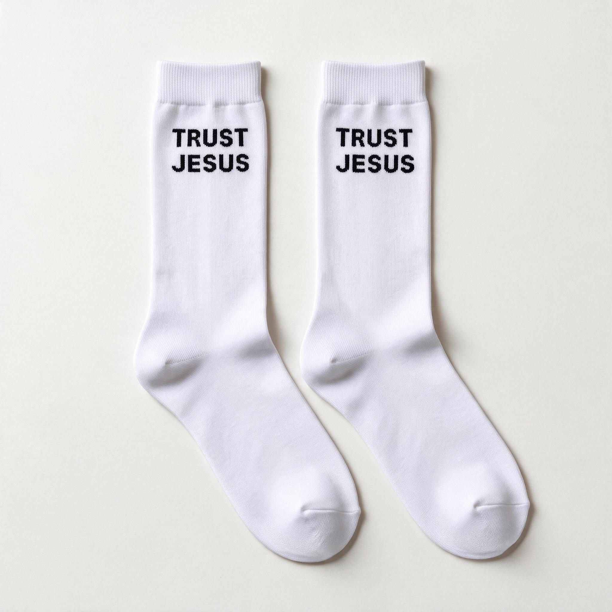 Trust Jesus Unisex Cotton Socks