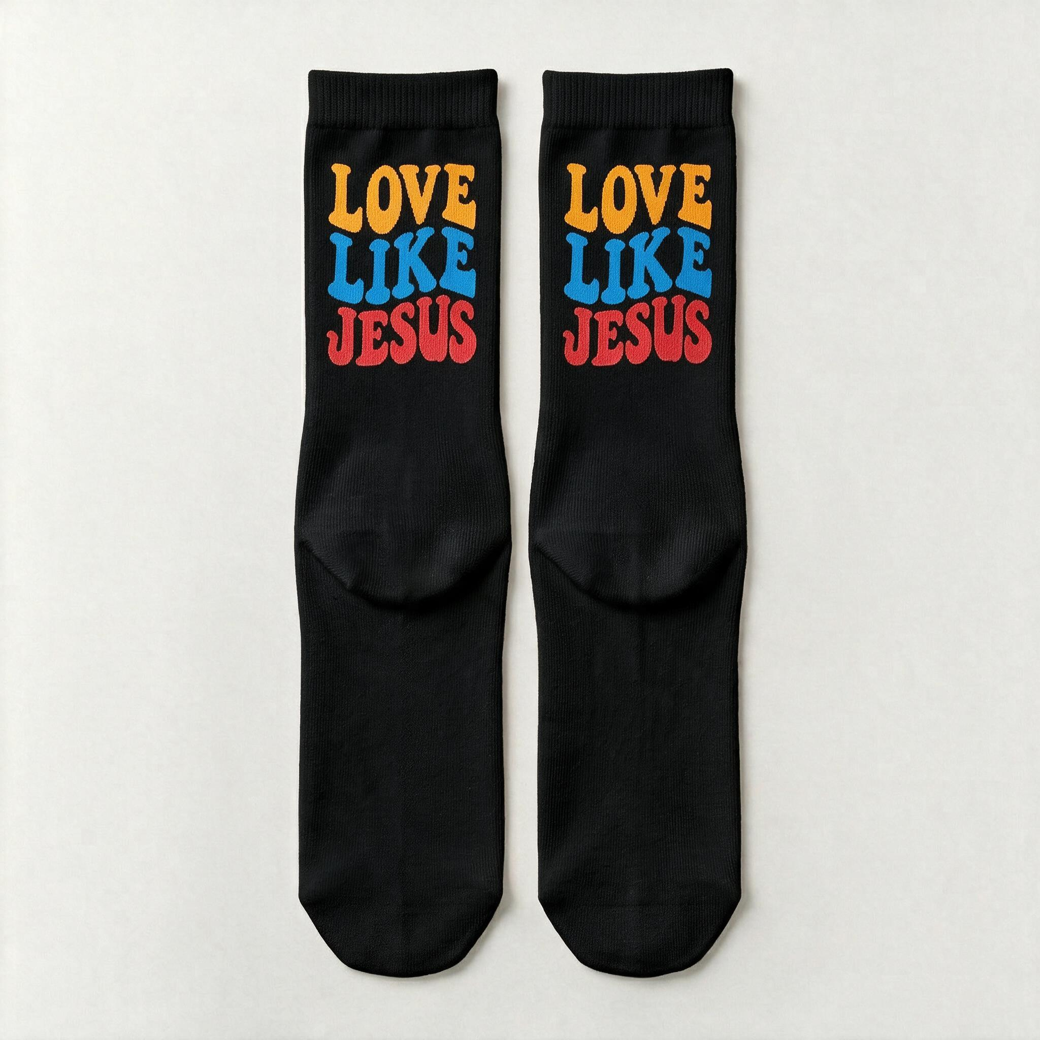 Love Like Jesus Unisex Cotton Socks