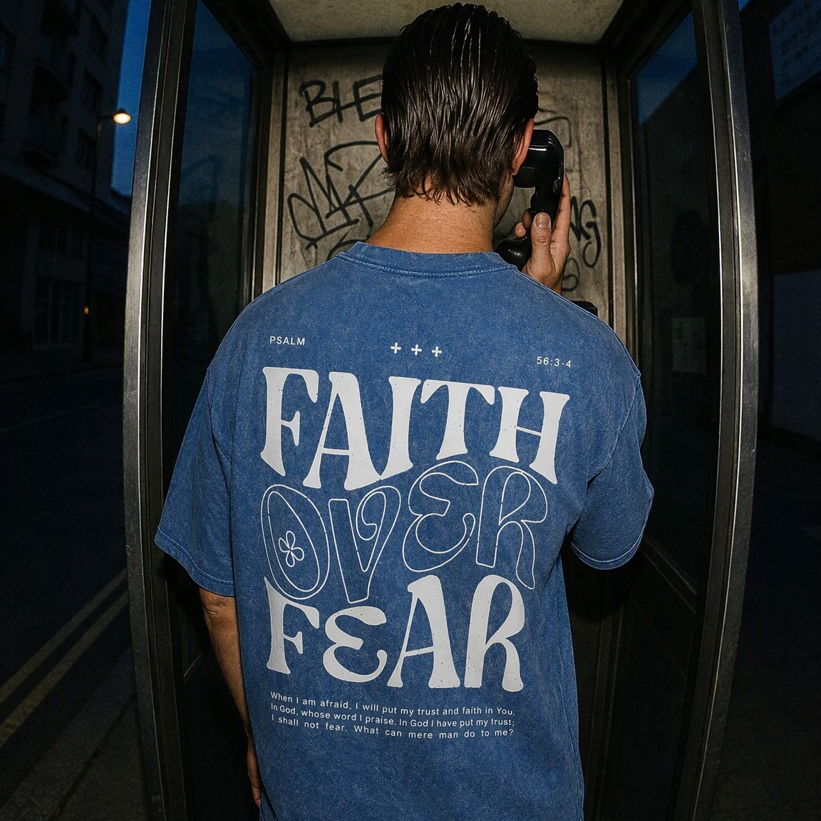 Faith Over Fear Washed T-Shirt