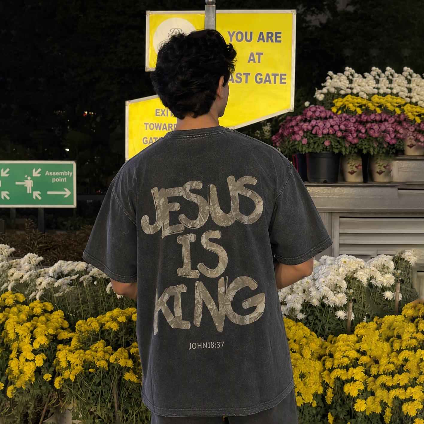 Jesus Is King Washed T-Shirt