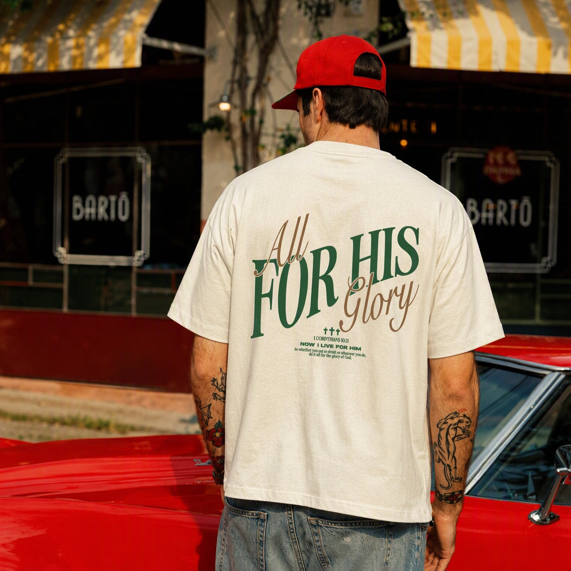 All For His Glory Washed T-Shirt