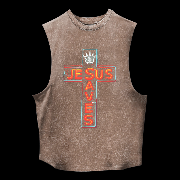Jesus Saves Washed Tank