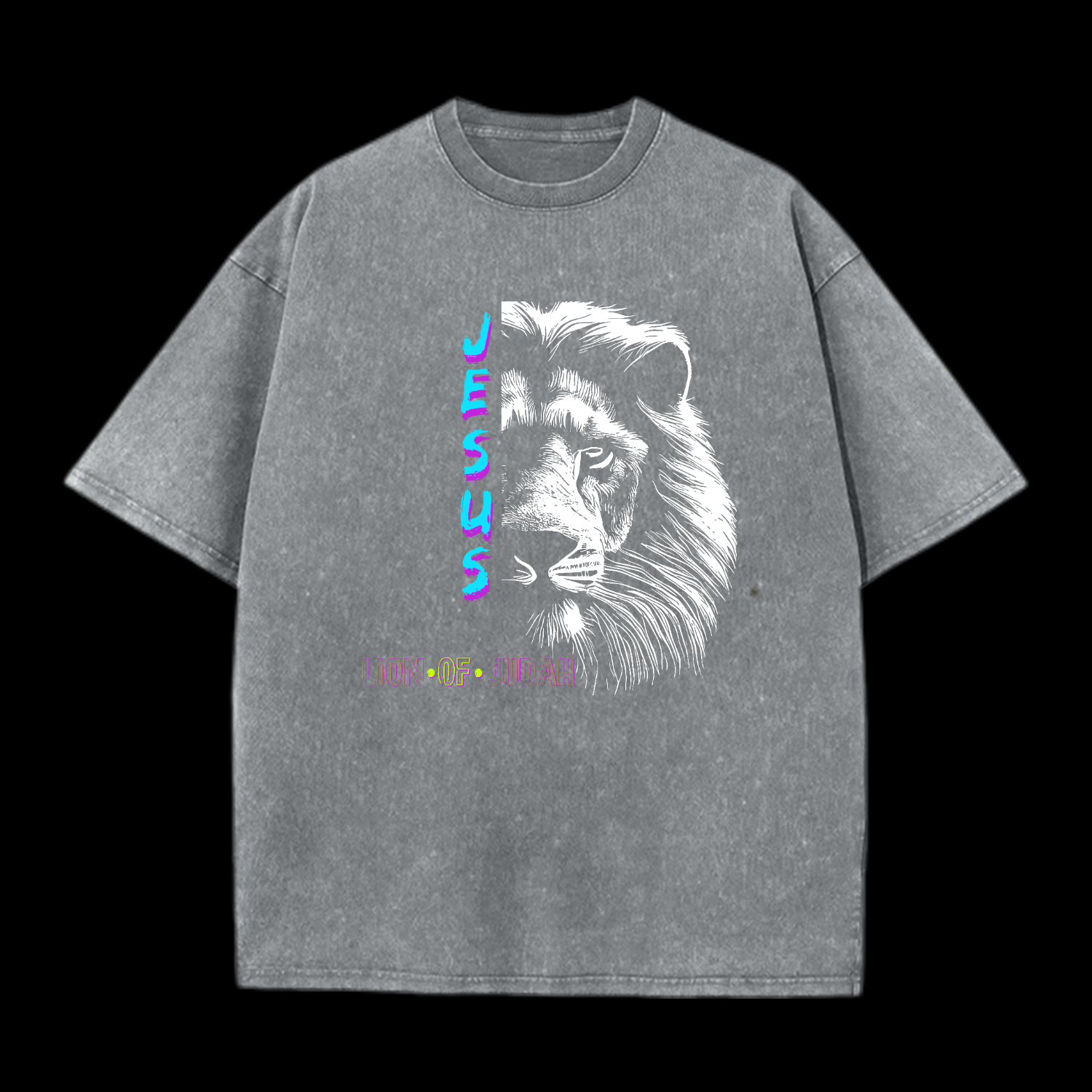 Jesus Lion Of Judah Washed T-Shirt