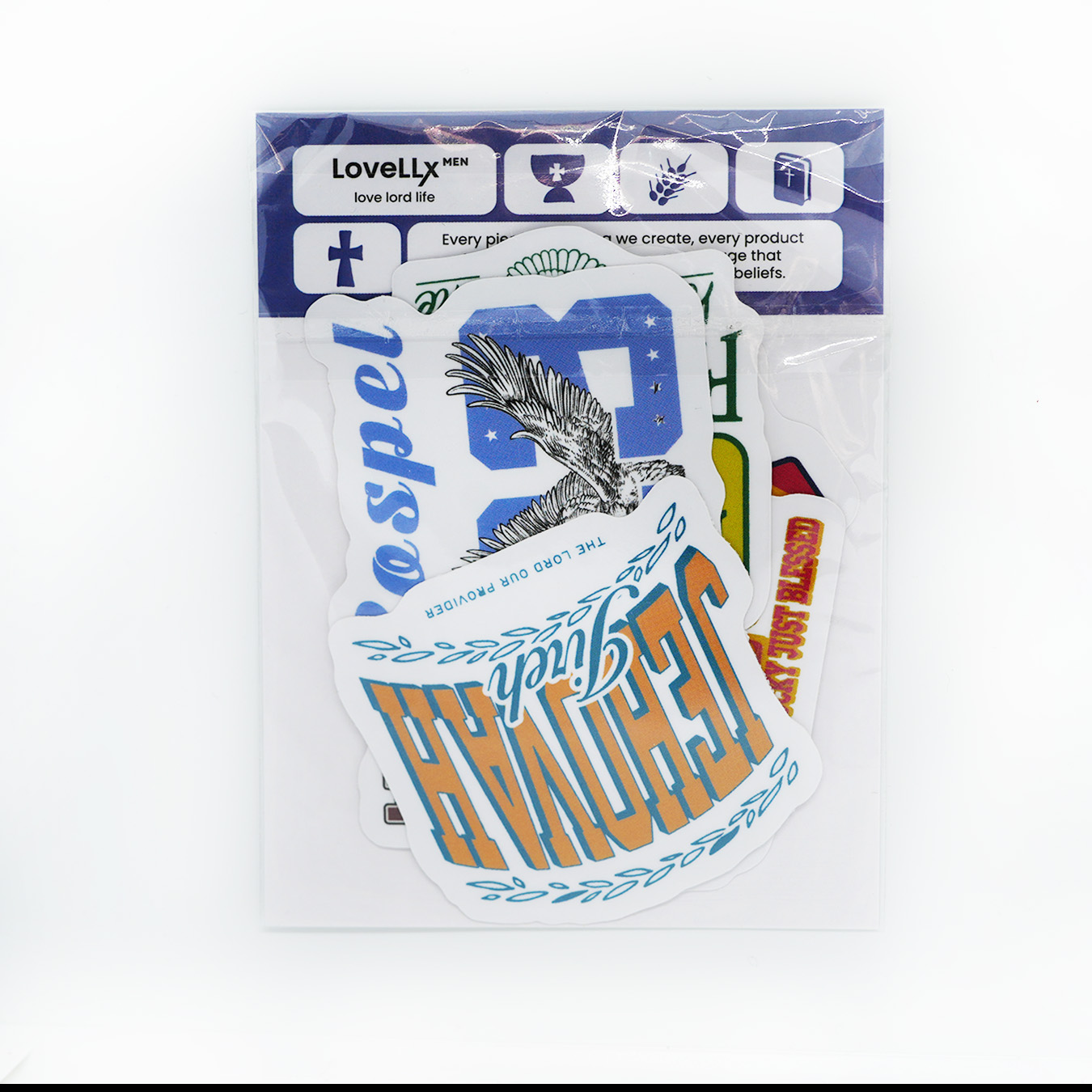 Retro Faith Graphics Christian 10 PACK STICKERS