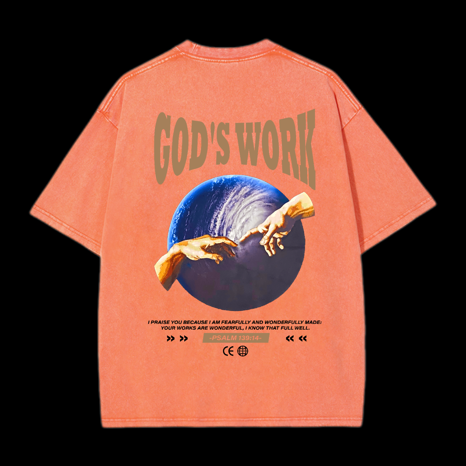 God's Work Psalm 139:14 Washed T-Shirt
